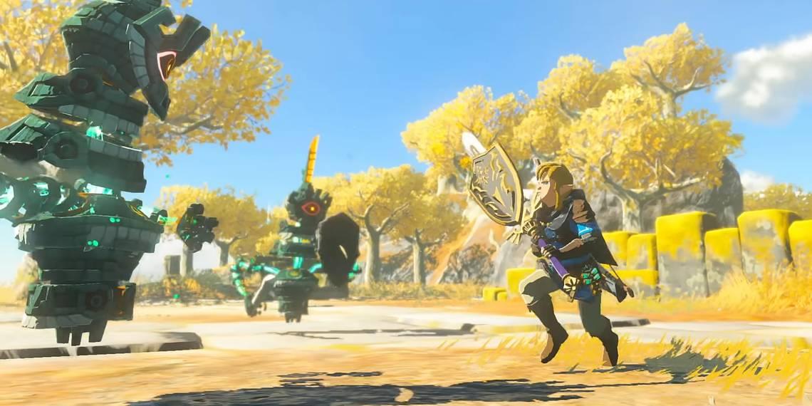 Un jugador de Zelda: Tears of the Kingdom muestra increíbles trucos con el Escudo Cohete
