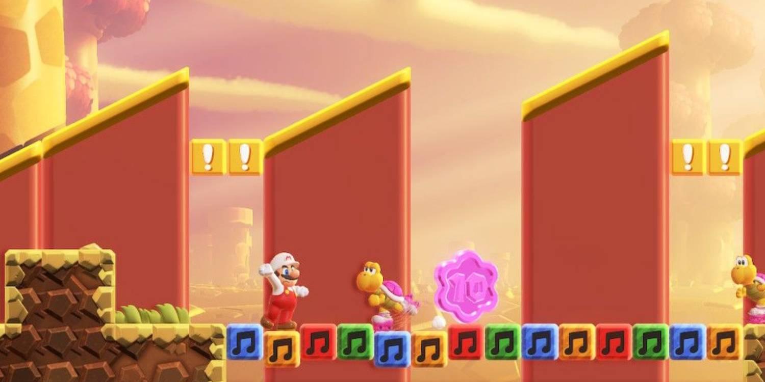 "Súper Mario Bros. Wonder: Guía Completa del Curso 100% en la Carrera de Koopa Derby (Todas las Semillas Maravilla y Monedas Flor)"